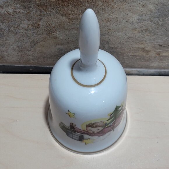 Vintage Porcelain Christmas Hummel Angel Bell 1987 - Picture 3 of 9